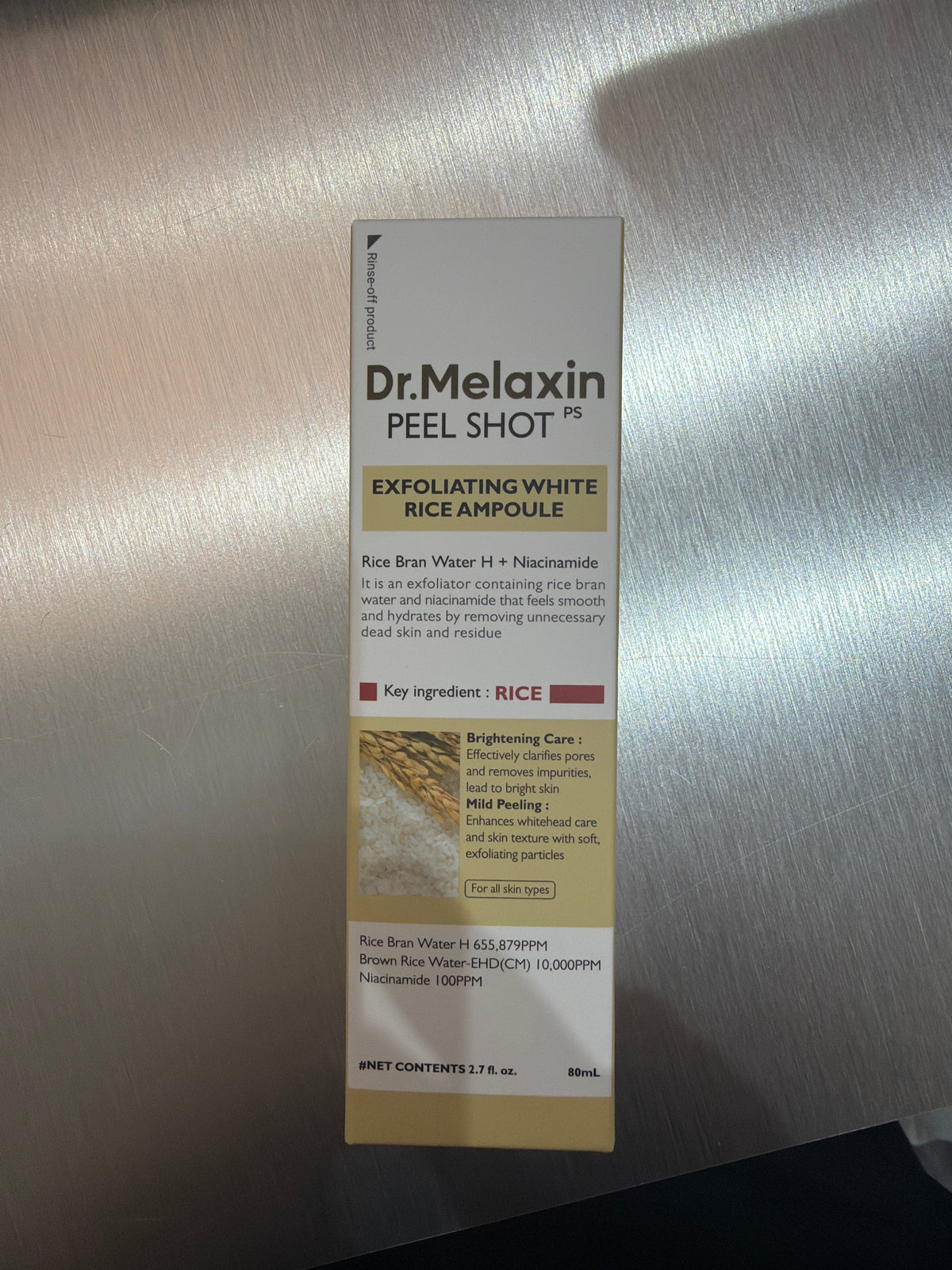 Dr.Melaxin exfoliating white rice ampoule