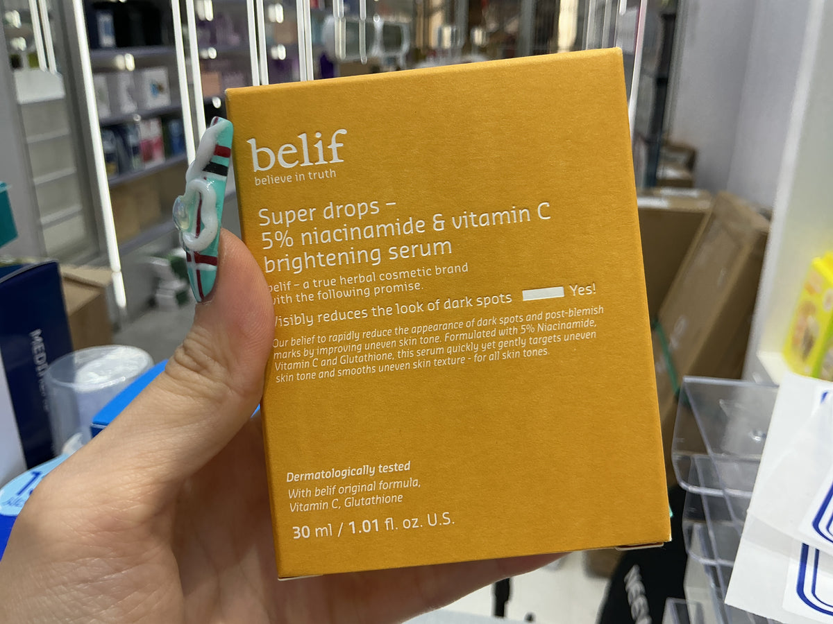 BELIF Super Drops 5% Niacinamide & Vitamin C Brightening Serum