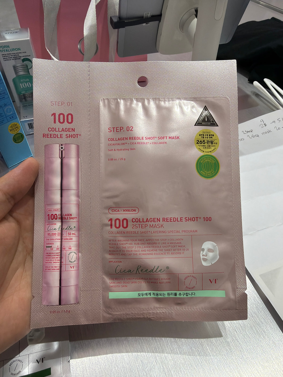 Collagen reedle shot 100 2 step mask