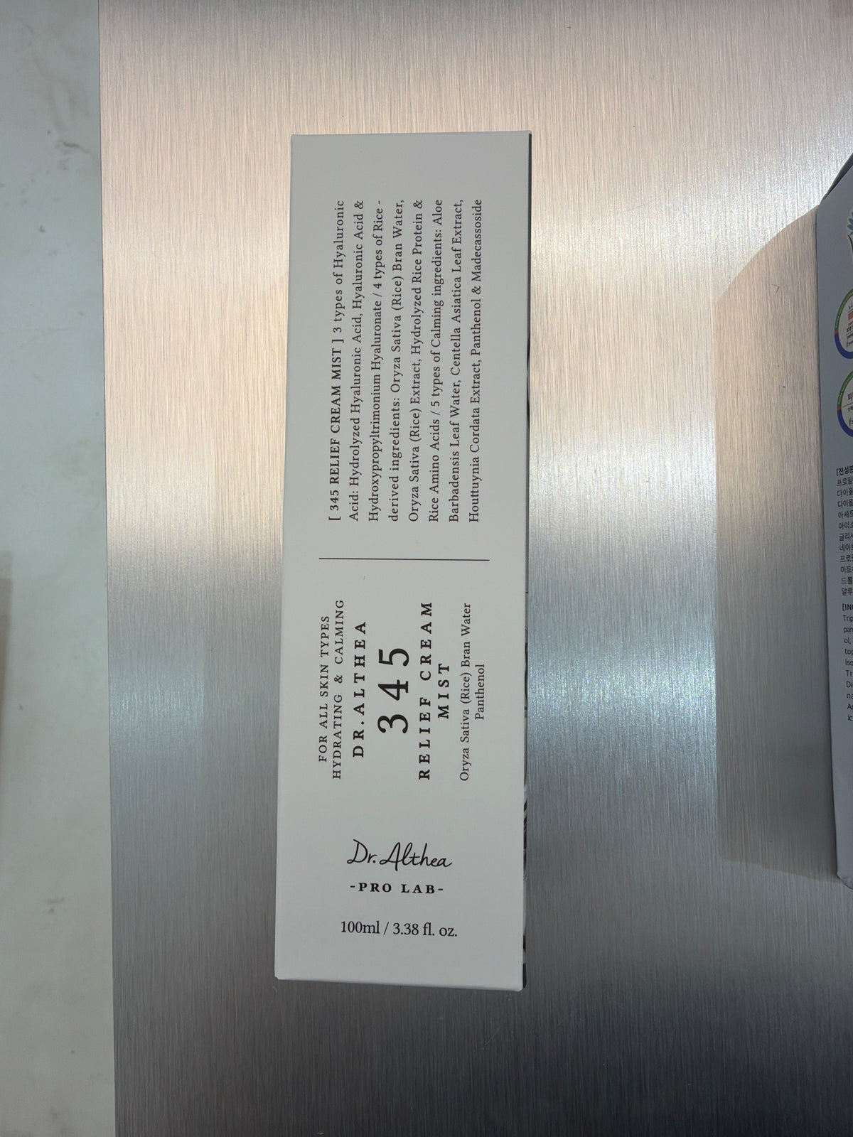 Dr.Althea 345 relief cream mist