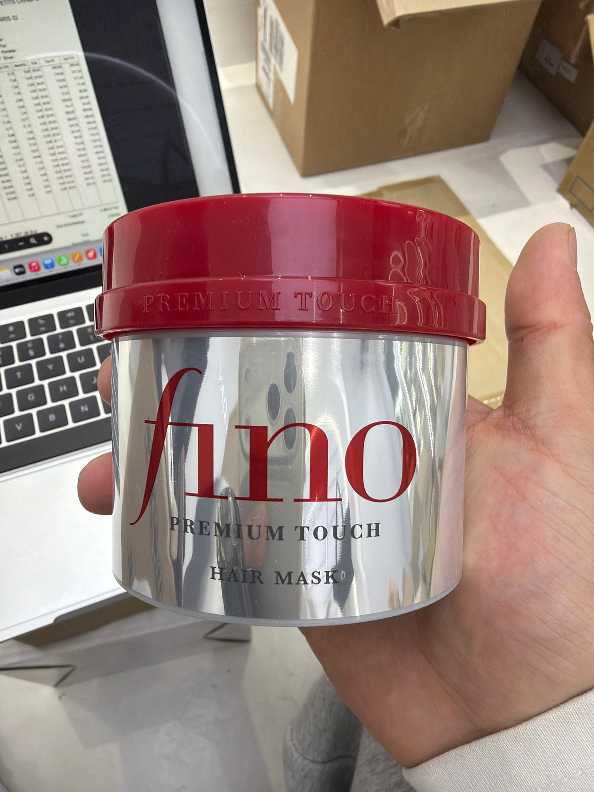 Shiseido masque capillaire réparateur fino premium touch